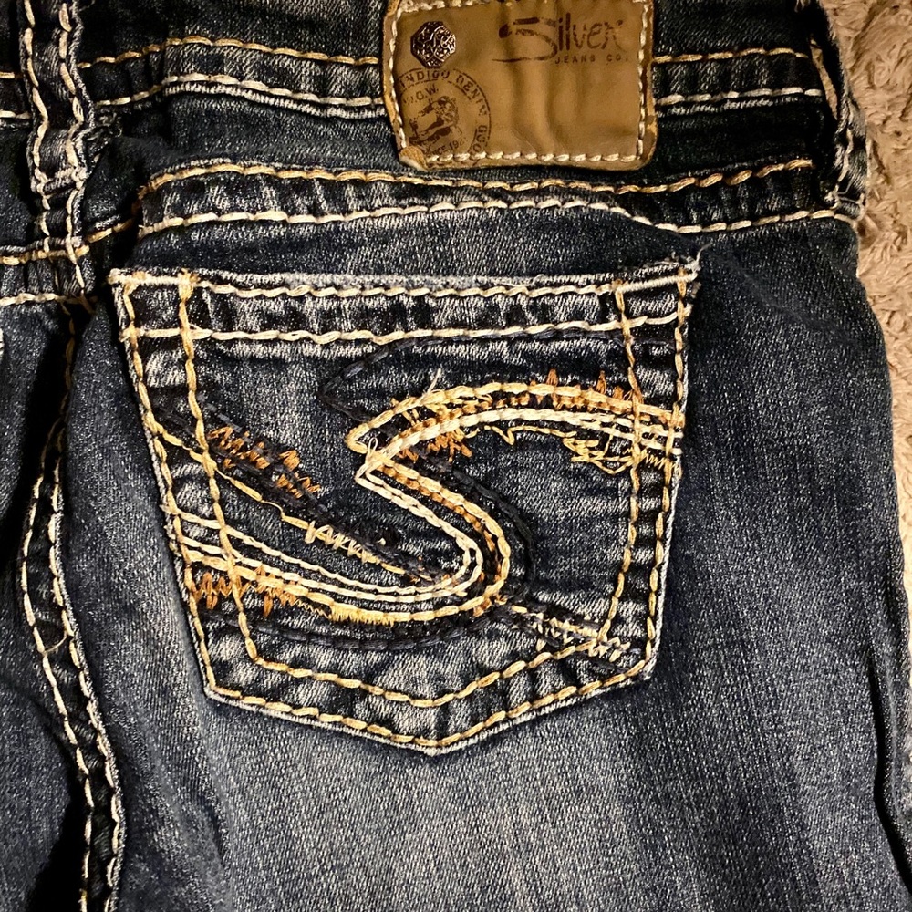 Silver bootcut jeans